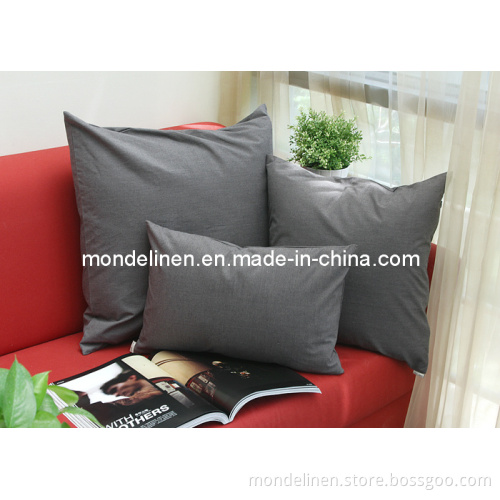Solid Linen Sofa Cushion Cover for Decrorative (LCC-02)